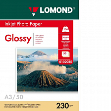 Фотобумага Lomond глянцевая А3 230г/м 50 листов