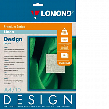 Дизайнерская Lomond Лён матовая А4 230 г/м 10 листов односторонняя