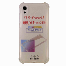 Клип-кейс Honor 8S/ Huawei Y5 (2019) силикон с защитой прозрачный