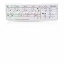 Клавиатура Smartbuy ONE 333 USB с подсветкой, белый 