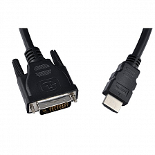 Кабель HDMI штекер - DVI-D штекер Perfeo, 2м