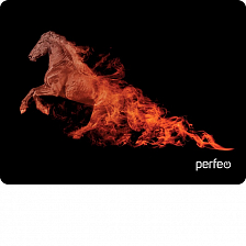 Коврик PERFEO Flames "Лошадь"