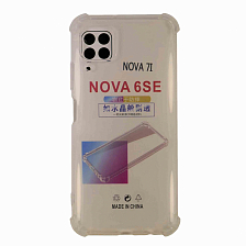 Клип-кейс Huawei P40 Lite/ Nova 6SE Силикон-2 прозрачный