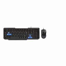 Набор Клавиатура + мышь Smartbuy ONE 230346, USB, черно-синий  