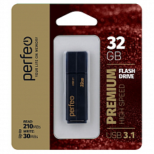 USB 3.1 Perfeo 32Gb C15 Black High Speed