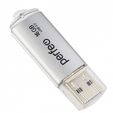USB 3.0 Perfeo 16Gb C14 Silver metal series
