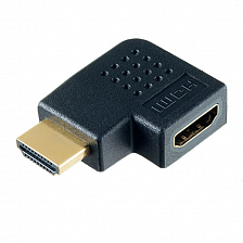 Переходник HDMI штекер - HDMI гнездо Perfeo, угловой