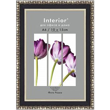 Фоторамка 10х15 пластиковая Interior Office 989 Черный