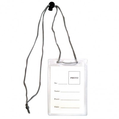 Бейдж вертикальный Josef Otten, 75x105мм (123x80), шнурок 