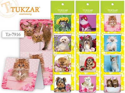 Набор магнитных закладок КОШКИ/СОБАКИ 4x4 см