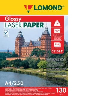 Лазерная печать Lomond глянцевая А4 130 г/м 250 листов двухсторонняя 