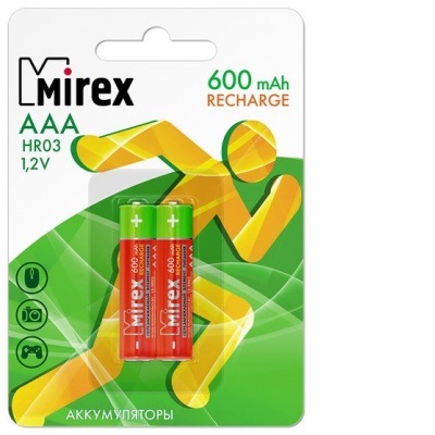 Mirex AAA 600 (Блистер 2 шт.)