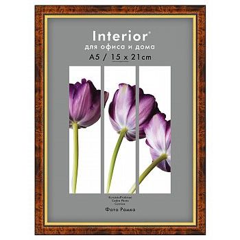 Фоторамка 15х21 пластиковая Interior Office 582 Темный орех