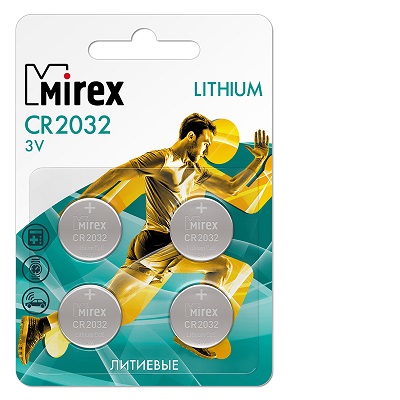 Mirex CR2032 (Блистер 4 шт.)