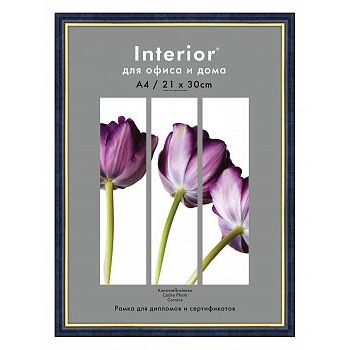 Фоторамка 21х30 пластиковая Interior Office 584 Синий