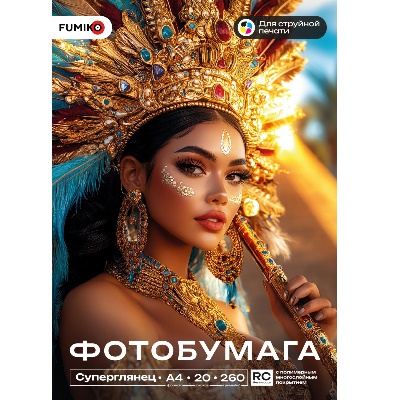 Фотобумага FUMIKO суперглянцевая А4 260г/м 20 листов 