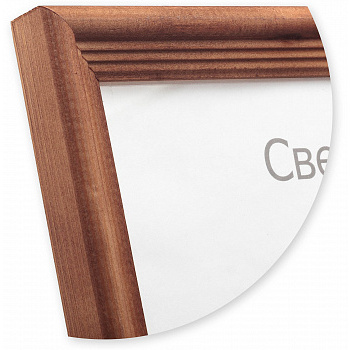 Фоторамка 30х42 деревянная Светосила Махагон