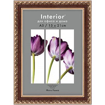 Фоторамка 15х21 пластиковая Interior Office 982 Темный орех