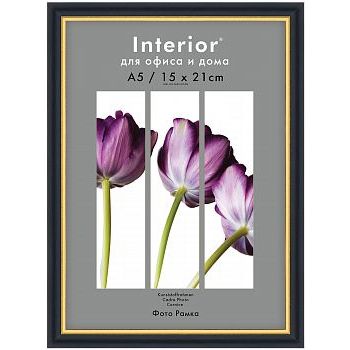 Фоторамка 15х21 пластиковая Interior Office 589 Черный