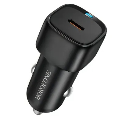 Универсальное авто з/у PD BOROFONE BZ34A QC 3.0, 20W, 3A, черный