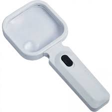 Увеличительное стекло (Лупа) Perfeo PF-ZM8080 бифокальная 3х,6х, 80х80 мм, подсветка, пластик