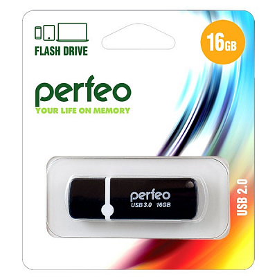 USB 3.0 Perfeo 16Gb C08 Black