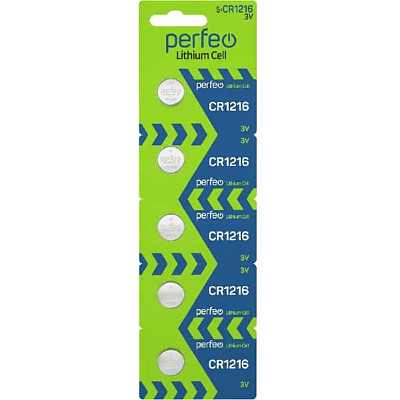 Perfeo CR1216 Lithium Cell (Блистер 5 шт.)
