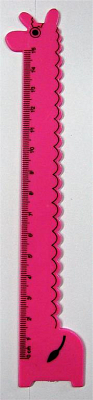 Линейка "Зоопарк" 15см, розовая