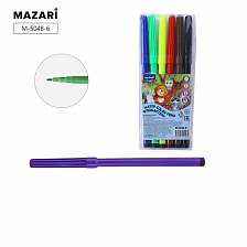 Фломастеры MAZARI,  6 цветов