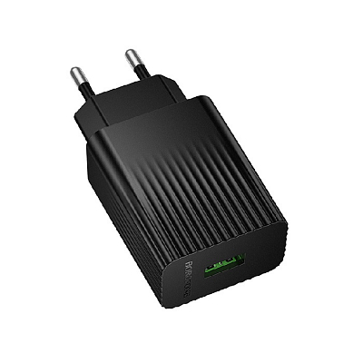 Универсальное сетевое з/у USB BOROFONE BAS72A QC3.0, 18W, 3A, черный