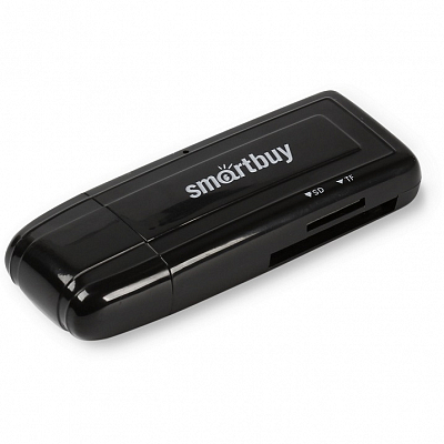 Картридер USB 3.0 (SD+microSD) Smartbuy 705, черный