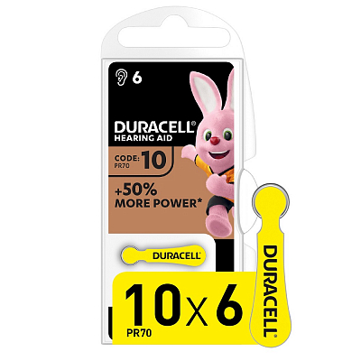 Duracell ZA10 (Блистер 6 шт.)