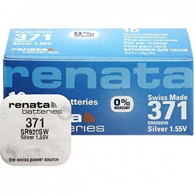 Renata 371 SR920SW AG06 (Блистер 1 шт.)