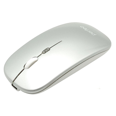 Беспроводная мышь с зарядкой от USB Perfeo LUX Bluetooth+USB, 4 кнопоки, бесшумная, 500mAh, подсветк