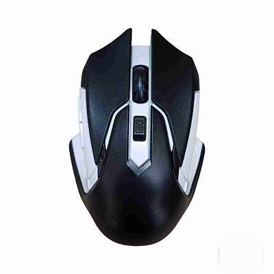 Беспроводная мышь WL 333 USB, 6 кнопок, черно- белый