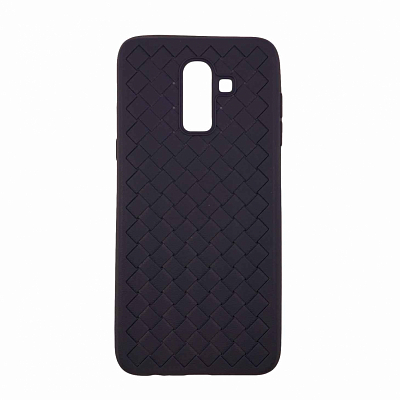 Клип-кейс Samsung J8 Плетение, синий