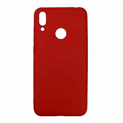 Клип-кейс Huawei Y7 (2019) Силикон непрозрачный, красный