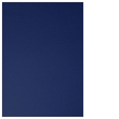 Обложки картон кожа А4, 230г/м2, темно-синий (100) 