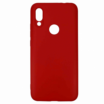 Клип-кейс Xiaomi Redmi 7 Силикон непрозрачный, красный 