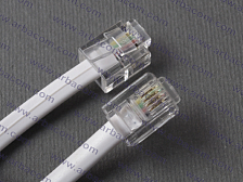 Удлинитель телефонной линии, 3 м, белый