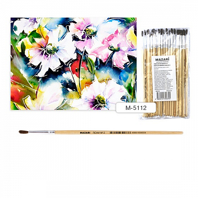 Кисть MAZARI пони №2, круглая