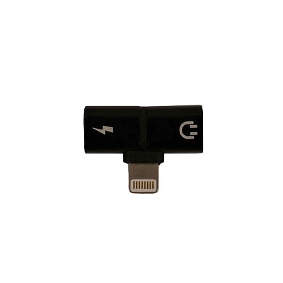 Переходник iPhone (Lightning) штекер - 2 х iPhone (Lightning) гнездо, черный