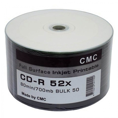 CD-R CMC PRINT 700Mb 52x Bulk (50)