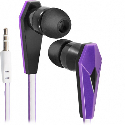 Наушники внутриканальные Defender Trendy 705, черно-фиолетовый