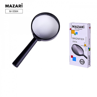 Лупа MAZARI с пластиковым держателем d-40мм, 2-х кратное увеличение