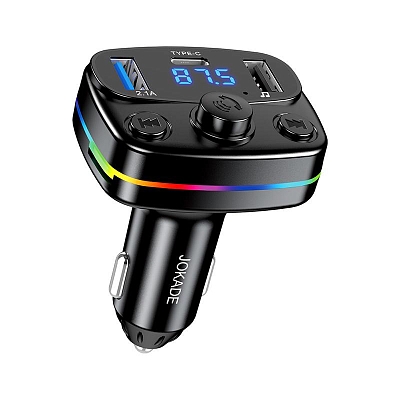 Bluetooth FM модулятор Jokade JH051, 2 USB, 1 USB-C, microSD, черный