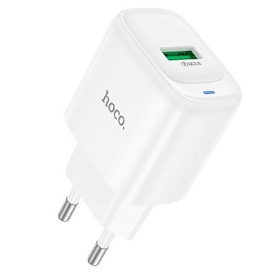 Универсальное сетевое з/у USB hoco C140A QC3.0, выход 18W, 3A, белый