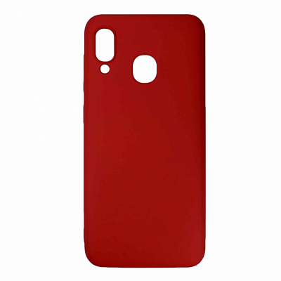 Клип-кейс Samsung A20/ A30/ M10S силикон красный