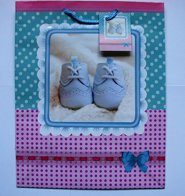 Подарочный пакет BABY 215 (26*13*32,5) (12) Пинетки