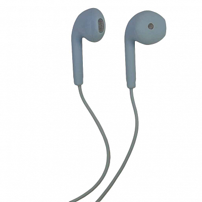 Наушники внутриканальные NOBRAND U88 с микрофоном, голубой